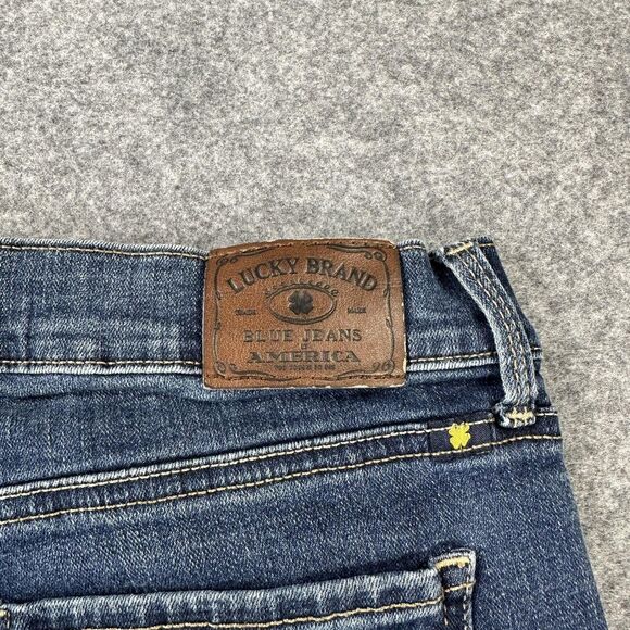 Lucky Brand Brooke Skinny Jeans Womens 6 28x27 Blue Medium Wash Stretch Denim - Picture 12 of 14